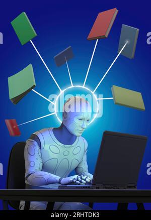 Artificial intelligence, conceptual illustration Stock Photo