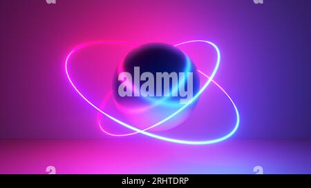 Ringed planet, illustration Stock Photo