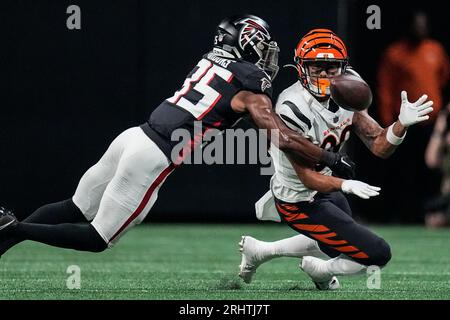 Cincinnati Bengals wide receiver Andrei Iosivas (80) getting ready for punt  coverage against the Washington Commanders during the second half of an NFL  preseason football game, Saturday, Aug. 26, 2023, in Landover