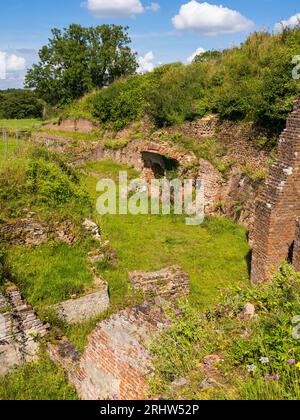 The Ruins of Basing House, Destroyed During the English Civil War, Old Basing, Basingstoke, England, UK, GB. Stock Photo