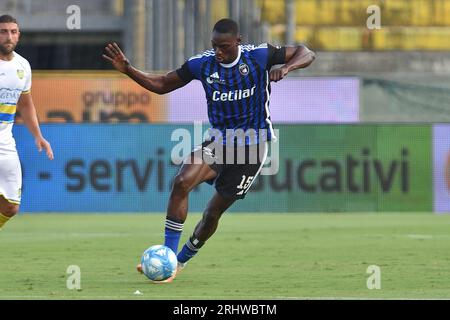 Pisa, Italy. 18th Aug, 2023. Idrissa Toure' (Pisa) during Pisa SC vs Carrarese Calcio, Friendly football match in Pisa, Italy, August 18 2023 Credit: Independent Photo Agency/Alamy Live News Stock Photo