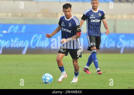 Pisa, Italy. 18th Aug, 2023. Marius Marin (Pisa) during Pisa SC vs Carrarese Calcio, Friendly football match in Pisa, Italy, August 18 2023 Credit: Independent Photo Agency/Alamy Live News Stock Photo