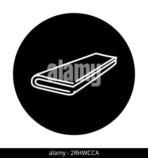 Puff pastry black line icon. Pictogram for web page, mobile app, promo. Stock Vector