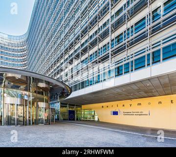 Berlaymont building the headquarters of the European Commission in Brussels Stock Photo