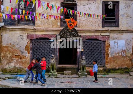 Nepal, Kathmandu valley, Panauti newar village Stock Photo