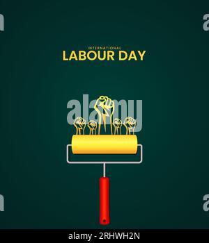 International Labor Day Labour day. May 1st. Stock Vector