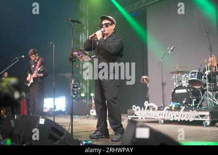 Glanusk Park, UK. Friday, 18 August, 2023.performing at the 2023 Green Man Festival in Glanusk Park, Brecon Beacons, Wales. Photo date: Friday, August 18, 2023. Photo credit should read: Richard Gray/Alamy Live News Stock Photo