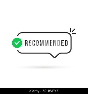 recommended linear bubble like good review Stock Vector