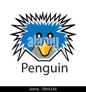 Cartoon character penguin icon. Vector illustration design. Stock Vector