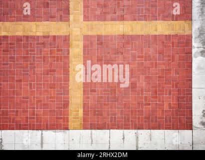 Photo of a brick pavement background. Stock Photo
