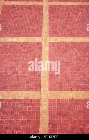 Photo of a brick pavement background. Stock Photo