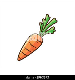 Clipart vector illustration of a carrot Stock Vector