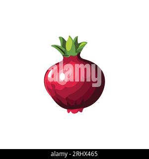 Clipart vector illustration of a pomegranate Stock Vector