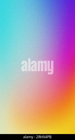 Orange purple blue grainy vertical background abstract vibrant color gradient noise texture backdrop Stock Photo