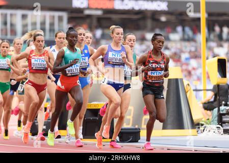 Budapest, Hungary. 19th Aug 2023. Melissa Courtney-Bryant (Great Britain & Northern Ireland) during the 1500 metres heat race during the world athletics championships 2023 at the National Athletics Centre, in Budapest, Hungary. (Sven Beyrich/SPP) Credit: SPP Sport Press Photo. /Alamy Live News Stock Photo