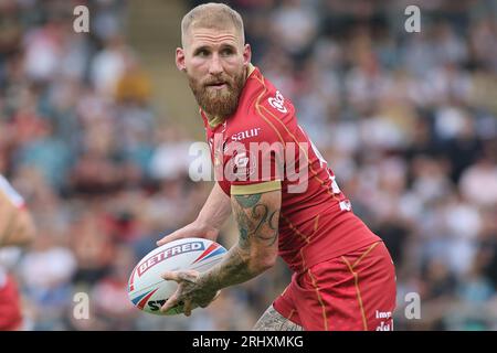 Leigh, UK. 19th Aug, 2023. Leigh Sports Stadium, Leigh Sports Village, Sale Way, Leigh, Greater Manchester, 19th August 2023. Betfred Super League Leigh Leopards v Catalan Dragons Sam Tomkins of Catalans Dragons Credit: Touchlinepics/Alamy Live News Stock Photo