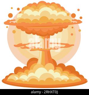 Nuclear explosion after atomic bomb Stock Vector