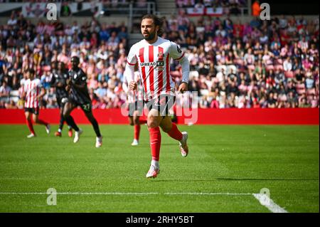 Sunderland AFC midfielder Bradley Dack in action against Rotherham United. Stock Photo