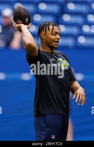 August 19, 2023: Chicago Bears linebacker Noah Sewell (44) during NFL preseason  game against the Indianapolis Colts in Indianapolis, Indiana. John  Mersits/CSM. (Credit Image: © John Mersits/Cal Sport Media Stock Photo -  Alamy