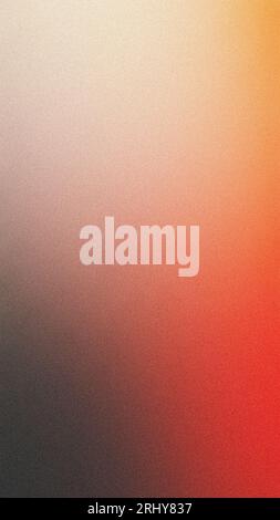 Red orange black grainy gradient vertical background glowing lights noise texture backdrop Stock Photo