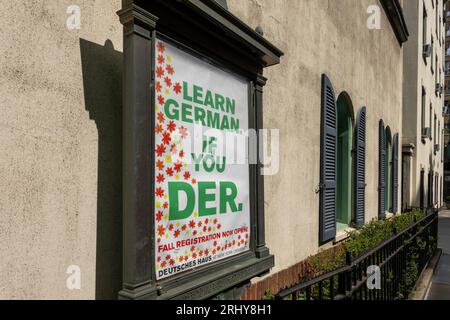 New York University Deutsches Haus, NYC, USA, 2023 Stock Photo