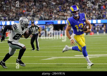 Las Vegas Raiders safety Jaquan Johnson #26 plays during a pre