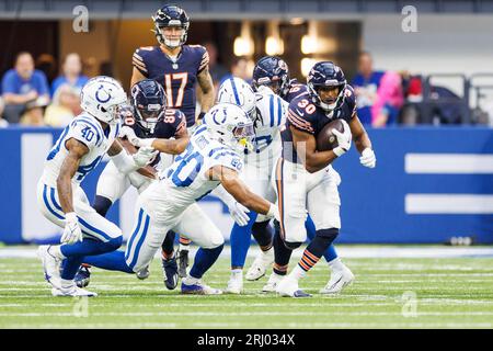 August 19, 2023: Chicago Bears linebacker Noah Sewell (44) during NFL  preseason game against the Indianapolis Colts in Indianapolis, Indiana.  John Mersits/CSM. (Credit Image: © John Mersits/Cal Sport Media Stock Photo  - Alamy