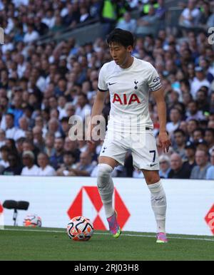 London, UK. 19th Aug, 2023. Heung-Min Son (TH) at the Tottenham Hotspur v Manchester United EPL match, at the Tottenham Hotspur Stadium, London, UK on 19th August, 2023. Credit: Paul Marriott/Alamy Live News Stock Photo