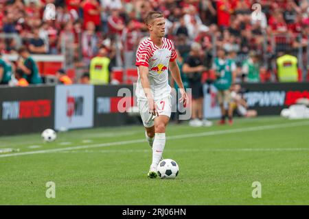 Leverkusen, Deutschland. 19th Aug, 2023. Dani OLMO (RB Leipzig, #7). Leverkusen, Soccer 1st Bundesliga/1st matchday, matchday 1, Bayer Leverkusen - RB Leipzig, August 19th, 2023, BayArena, Leverkusen. #DFL regulations prohibit any use of photographs as image sequences and/or quasi-video # Credit: dpa/Alamy Live News Stock Photo