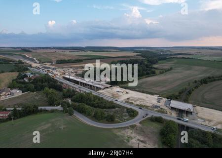 Road construction, motorway, Czech Republic Stock Photo - Alamy