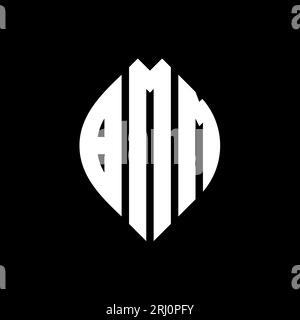 Bmm Letters BMM circle letter logo design with circle and ellipse shape. BMM ...
