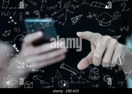 A man holding a tablet pc Stock Photo