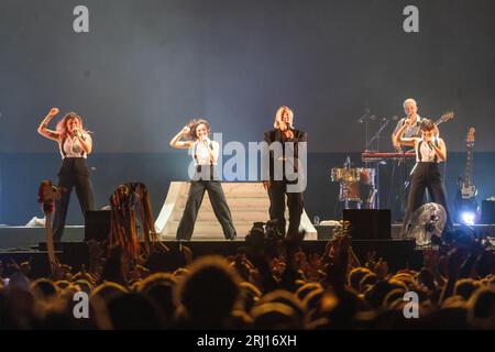 Glanusk Park, UK. Sunday, 20 August, 2023. Rebecca Lucy Taylor of Self-Esteem performing at the 2023 Green Man Festival in Glanusk Park, Brecon Beacons, Wales. Photo date: Sunday, August 20, 2023. Photo credit should read: Richard Gray/Alamy Live News Stock Photo