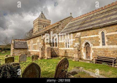 Church of St John the Baptist, Belleau, Lincolnshire, England, UK Stock Photo