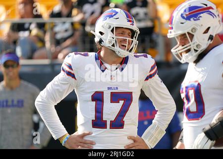 Pittsburgh, PA, USA. 19th Aug, 2023. Aug. 19, 2023: Damar Hamlin #3 during  the Pittsburgh Steelers vs Buffalo Bills preseason game in Pittsburgh PA at  Acrisure Stadium. Brook Ward/AMG. (Credit Image: ©