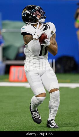 Jacksonville Jaguars wide receiver Parker Washington (11) is seen during an  NFL football game against the Dallas Cowboys, Saturday, Aug. 12, 2023, in  Arlington, Texas. Jacksonville won 28-23. (AP Photo/Brandon Wade Stock  Photo - Alamy