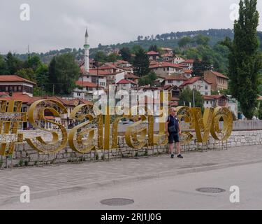 in the city of Sarajevo, Bosnia and Herzegovina, August 19,2023. Stock Photo