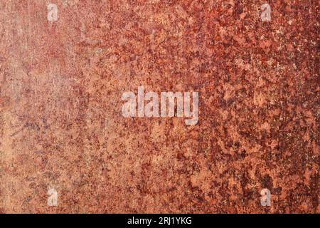 weathered metal texture, rusty background. rust-coated iron plate Stock Photo