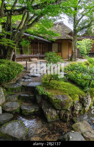 Scenic sight in the marvelous Isuien Garden in Nara. Japan. Stock Photo