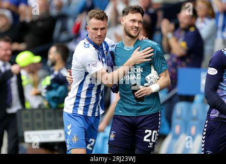 Kilmarnock's Marley Watkins (second left) scores his sides first goal ...