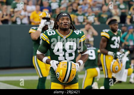 Green Bay Packers safety Benny Sapp III during a preseason NFL football  game Saturday, Aug. 19, 2023, in Green Bay, Wis. (AP Photo/Mike Roemer  Stock Photo - Alamy