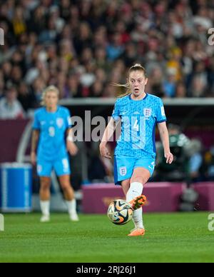 August 20 2023: Keira Walsh (England) controls the ball during a FiFA Womens World Cup Final game, Spain versus England, at Olympic Stadium, Sydney, Australia. Kim Price/CSM Stock Photo