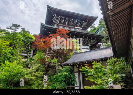 Scenic sight in the marvelous Daisho-in Temple in Miyajima (Itsukushima), Hiroshima, Japan. Stock Photo