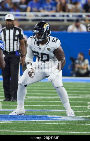 Jacksonville Jaguars offensive lineman Samuel Jackson (62) is seen during  an NFL football game against the Dallas Cowboys, Saturday, Aug. 12, 2023,  in Arlington, Texas. Jacksonville won 28-23. (AP Photo/Brandon Wade Stock  Photo - Alamy