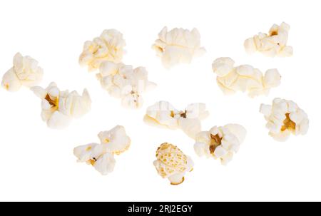 popcorn isolated on white background Stock Photo