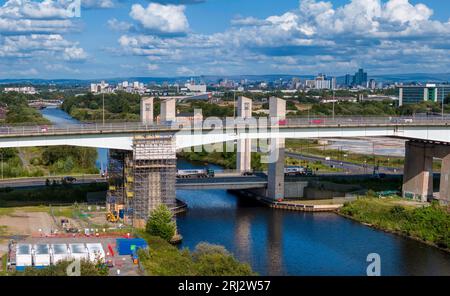 M60 Ring road Barton Bridge Manchester Stock Photo - Alamy