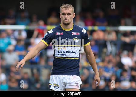 Leeds, UK. 20th Aug, 2023. Headingley Stadium, Leeds, West Yorkshire, 20th August 2023 Betfred Super League Leeds Rhinos v Warrington Wolves Luke Hooley of Leeds Rhinos Credit: Touchlinepics/Alamy Live News Stock Photo