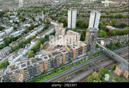 Abbey Roadm Belsize Road, estate demolition, Camden, Maida Vale, St John's wood London Stock Photo