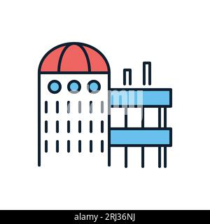 Laboratory Building related vector icon. Laboratory sign. Isolated on ...