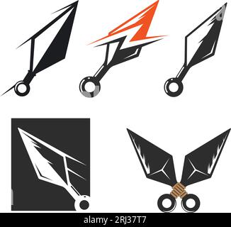 Ninja weapon kunai throwing knife isometric icon Stock Vector Image & Art -  Alamy